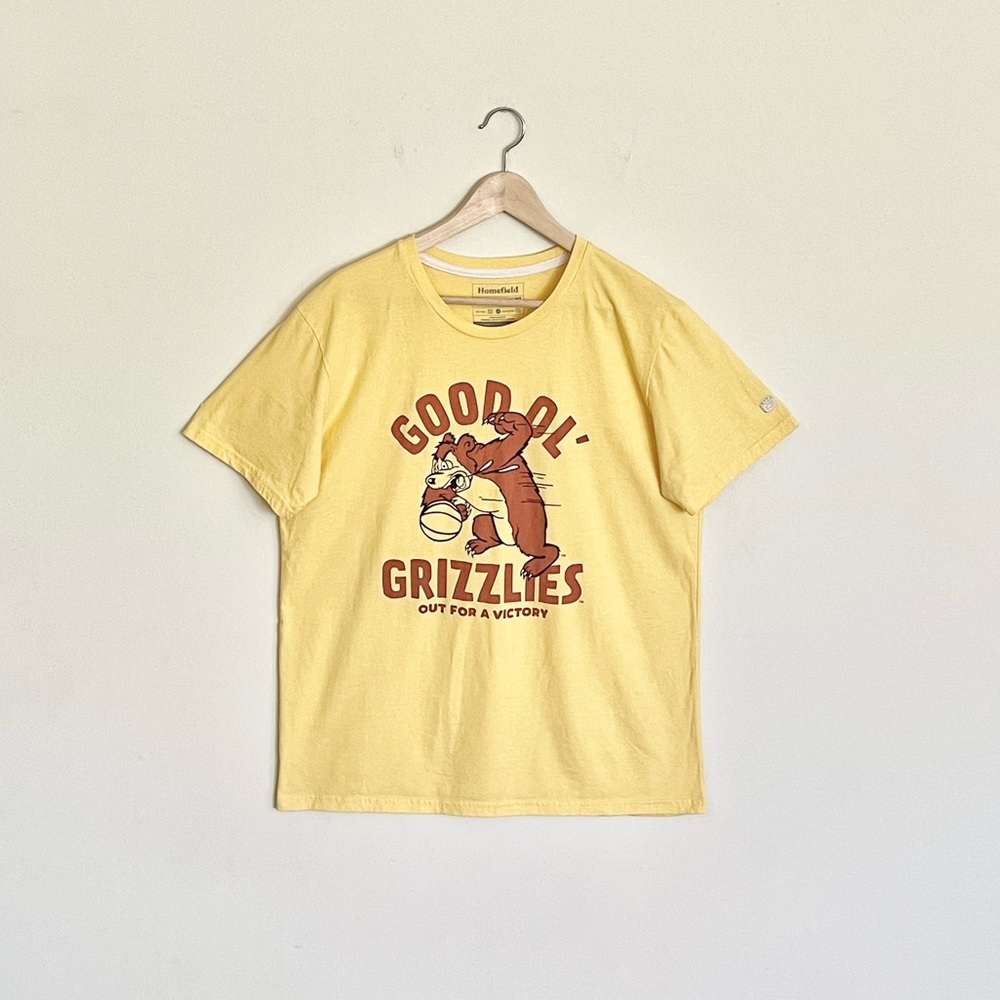 University of Montana Good Ol’ Grizzlies Vintage Basketball T Shirt Adult XL